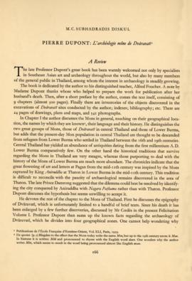 Pierre Dupont: L'archaeologie mone de Dvaravati